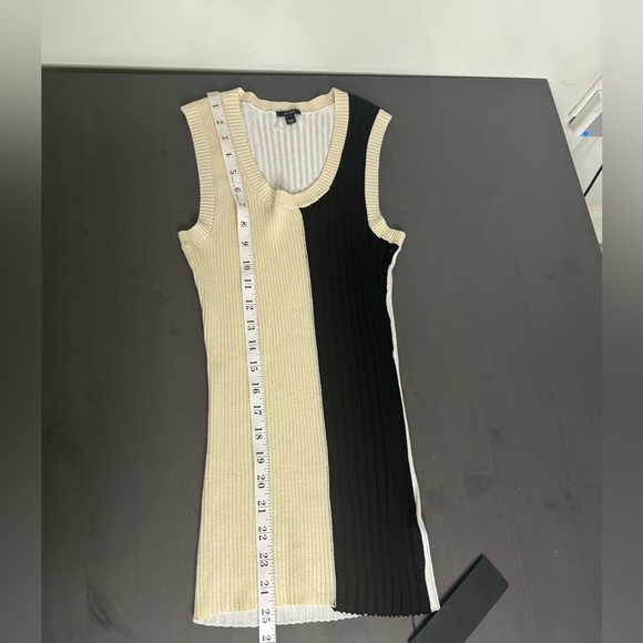 Joseph TWO-TONE RIBBED KNIT VEST TOP IN BLACK - Picture 7 of 7